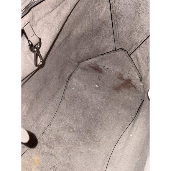 Michael Kors Blakely Leather Tote Bag Silver Hardware Dual Handle Handbag - Picture 12 of 16